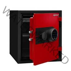 디프로매트 크리스탈 가정용 내화금고 K400, 다크 레드