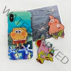 국내제작 / 스폰지밥 뚱이 그립톡, 잔등 뚱이