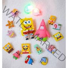 쇼클 3D 스폰지밥 LED 12P 찡찡이 집게사장 집게리아