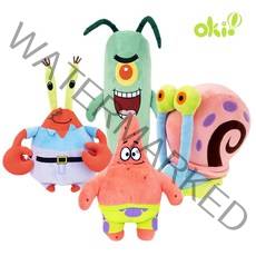 스폰지밥 뚱이 봉제 인형 25cm 집게사장 플라크톤 핑핑이, 핑핑이23cm