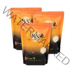 [레이팜] 월향미 1kg 3봉 / 햅쌀, 1세트