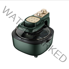 대용량에어프라이어 풀스텐 스팀 오븐형 에어프라이어 대용량 5l 비주얼 가정용 전기 프라이어 지능형 360도 자동 다기능 오븐, 기계적, L