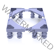 모칸도 세탁기받침대 냉장고 건조기 수평계내장형 다용도 받침대 DT-04, 2개