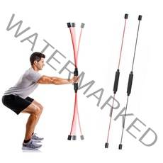 홈트 여성다이어트운동 플렉시바 플렉스바 탄력봉 근육진동운동기, 레드