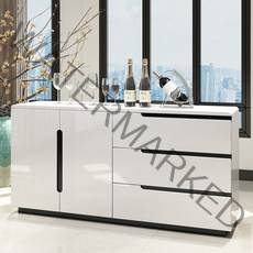 그릇장 1200 수입 주방 북유럽 예쁜 찬장, 120x40x80cm, 화이트