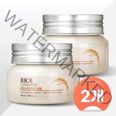 더페이스샵 라이스 앤 세라마이드 모이스처라이징 크림 50ml (2개), 2개
