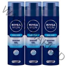 니베아 맨 쿨킥 쉐이빙 젤 200ml X 3, 3개