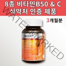 비타민B 비타민B군 9종 복합체 비타민비군 B50 비오틴 판토텐산 엽산 나이아신 수용성 고함량 고농축 고용량 활력 비타민 BC B1 B2 B3 B5 B6 B7 B9 B12 비