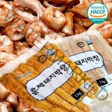 달구지막창 초벌 훈제 돼지막창 1kg, 훈제돼지막창1kg