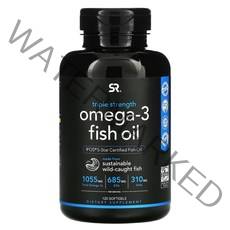 스포츠리서치 트리플 스트렝스 오메가-3 피쉬 오일 1250mg 소프트젤, 120개입