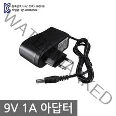 9V 1A 아답터 어댑터 아답타 전원 9V 1000mA 아두이노, AD006. 정품 9V 1A
