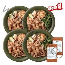 고기얌 납작훈제막창 200g 2팩 4팩 6팩 된장소스 포함, 4팩+소스100g*2개