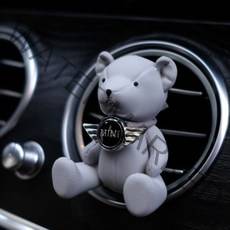 1+1 행사 센트로제 테디베어 가죽 곰 차량용 방향제 디퓨저 명품 고급 오일 리필 석고방향제, 01.블랙베리 앤 베이, 그린