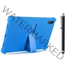 컬러 하우징 범퍼 거치대 케이스 TB-J706F/J706L/J706N + 터치펜, BLUE