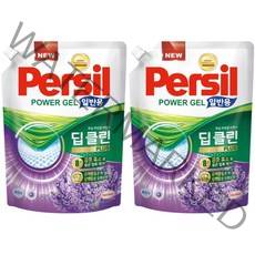 퍼실 딥클린 플러스 라벤더젤 일반용 리필, 2L, 20개