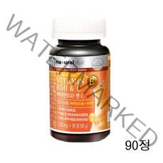 내츄럴플러스 비타민B50 C 비타민B군 B1 B2 B6 B12 컴플렉스 캐나다 영양제 90정