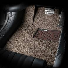 만도 컬러풀 와이드 볼륨쿠션 코일 카매트 1열+2열, 브라운, BMW 5시리즈 G30 2017년 2월~