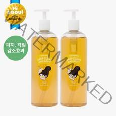 와프랩 약산성 민감성 지성 두피 초등학생 사춘기 청소년 정수리 머리냄새 샴푸 긴머리 무실리콘, 500ml, 2개