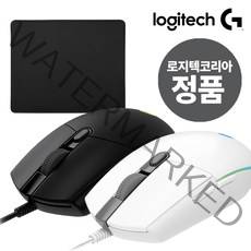 로지텍코리아 정품 로지텍 G102IC 2세대 Lightsync 게이밍마우스 + 에이투비 마우스패드 포함 (병행X 해외직구X) 유선 마우스, 화이트, 로지텍 G102IC 2세대 Lightsync 게이밍마우스 + 일반패드
