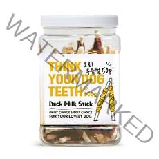 THINK YOUR DOG TEETH 우유껌 스틱 건조간식 42p 500g, 오리맛, 1개
