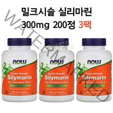 나우푸드 NOW Silymarin 300 mg 100 Veg Caps 실리마린 밀크 시슬 추출물 300mg 200 베지캡, 200개입, 3개