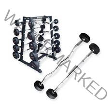 레드원 고정바벨 이지바 30kg 컬바 일체형바벨