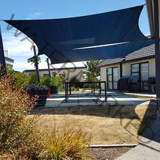 워터판타지월드 썬세이드 사각 그늘막 천막 5m x 5m, 다크블루, 1개