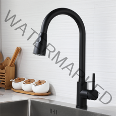 준앤코 스테인리스 블랙 싱크대수전 리비앙 K, 1개