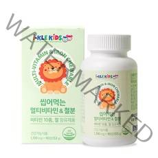 아이클키즈 씹어먹는 멀티비타민 & 철분, 90정, 1개