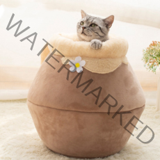 포시즌 고양이 꿀단지 숨숨이 하우스, 라이트브라운