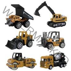 GENTOY 파워 중장비 미니카 6종 세트 KX06-6, 혼합색상