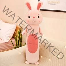 [국내배송]동물 바디필로우 인형 모찌인형 안고자는인형 롱쿠션 대형인형쿠션, 토끼