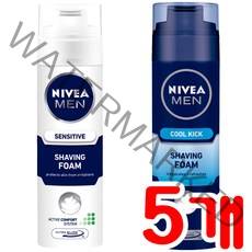 니베아 포맨 5개)니베아 맨 센스티브 쿨킥쉐이빙폼중택 쉐이빙폼, 센스티브 쉐이빙폼x5개