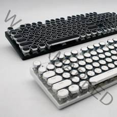 K660 청축 게이밍 조약돌 기계식 키보드 체리식 104키 한글각인 생활방수, 블랙