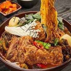 [통뼈감자탕 명가] 부산 20년 전통의 맛. 감자탕 1KG X 4팩(6인분), 2.칼칼한맛 4팩