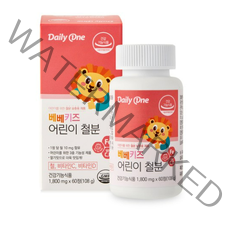 데일리원 베베키즈 어린이 철분 108g, 2개, 60정