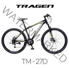 TRAGEN 트라젠 TM 27d 디스크브레이크 앞서스펜션 하이텐강 자전거, 블랙/옐로우