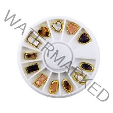 뷰랩 네일파츠 세트, 15 호박보석, 1세트