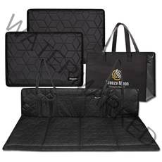 브리즈유 2세대 평탄화 확장 차박매트 + 2세대 틈새보드 세트 대, 전차종, 블랙