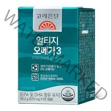 고려은단 알티지 오메가3 40.2g, 60정, 상세 설명 참조