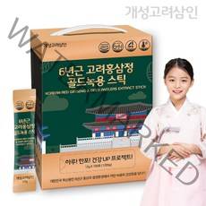 개성고려삼인 6년근 고려홍삼정 골드녹용 스틱 100p, 1개, 1200g