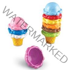 러닝리소스 똑똑한 쿠키) 무지개 아이스크림 Smart Snacks - Rainbow Color Cones