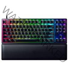 US 레이저 헌츠맨 V2 TKL 텐키리스 게이밍 키보드 더블샷 PBT 키캡 손목 받침대