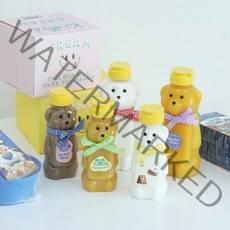 [갓샵]베어 보틀 병 곰돌이 물병 [500ml 소스통 양념통 휴대용 물통 꿀통 페트병 공병 꿀병 투명 플라스틱, 베어보틀 500ml