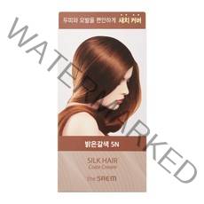 더샘 실크 헤어 컬러 크림 새치커버 염색제, 밝은갈색 5N, 1개