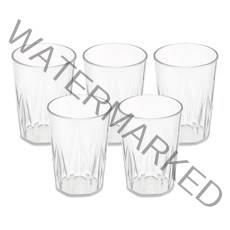 엔에프락 트라이탄 깨지지 않아 오래 쓰는 컵 탑 290ml, 투명, 5개