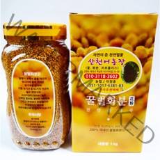 22년 국산 햇 벌꽃가루 건조 벌화분 1kg 비폴렌 자연산, 1개