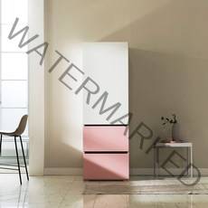 장인가구 스페이스 광폭 600 주방수납장, 핑크