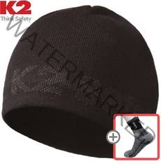 K2 정품 비니+양말 사은품 증정 (여성비니 남성비니 비니모자 니트비니 겨울모자 가을비니 니트모자 숏비니 롱비니), 블랙(Black)