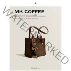 2022 SS MK 수제 가죽 싱글 숄더백 핸드백 가방 4 colors muzikai